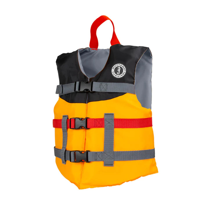 Mustang Youth Livery Foam Vest (Mango-Black)